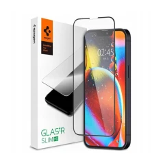 Захисне скло Spigen Glass tR Slim HD для iPhone 13 Pro Max Black (AGL03383)