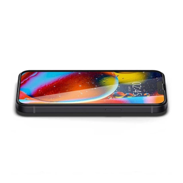 Захисне скло Spigen Glass tR Slim HD для iPhone 13 Pro Max Black (AGL03383)