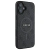 Чохол Guess 4G Collection Leather Metal Logo для iPhone 16 Black with MagSafe (GUHMP16SG4GFRK)