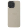 Чехол Guess Grained Gold Ring для iPhone 16 Pro Max Beige with MagSafe (GUHMP16XPGHSMME)