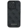 Чохол Guess 4G Metal Gold Logo для iPhone 16 Pro Black (GUHCP16LG4GFGR)
