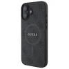 Чохол Guess 4G Collection Leather Metal Logo для iPhone 16 Plus Black with MagSafe (GUHMP16MG4GFRK)