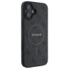 Чохол Guess 4G Collection Leather Metal Logo для iPhone 16 Plus Black with MagSafe (GUHMP16MG4GFRK)