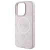 Чохол Guess Saffiano Peony Classic Logo для iPhone 16 Pro Max Pink with MagSafe (GUHMP16XPSAPSMEP)