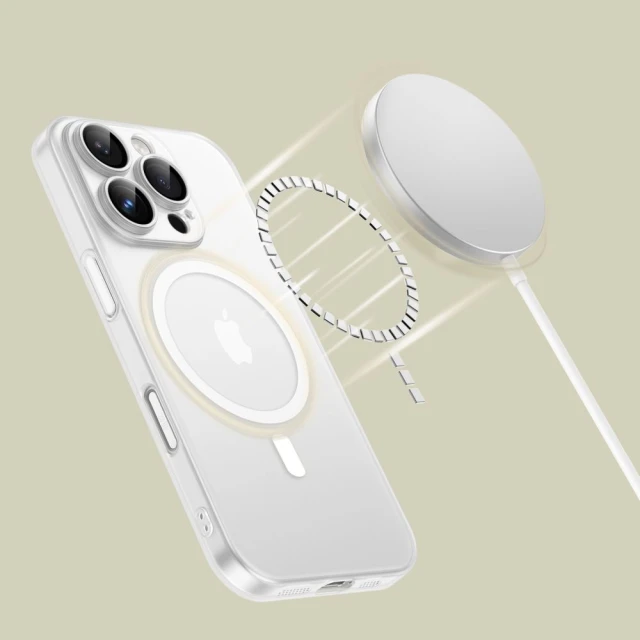 Чохол Tech-Protect MagSlim для iPhone 16 Pro Max Matte White with MagSafe (5906302311293)