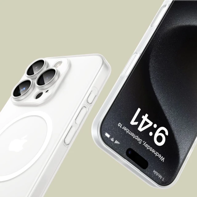 Чохол Tech-Protect MagSlim для iPhone 16 Pro Max Matte White with MagSafe (5906302311293)
