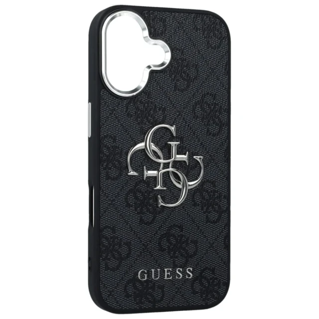 Чохол Guess 4G Big 4G Classic Logo для iPhone 17 Black Silver (GUHCP17SP4G4SMCK)