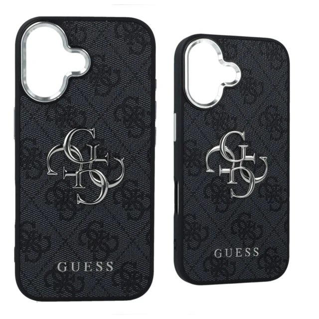 Чохол Guess 4G Big 4G Classic Logo для iPhone 17 Black Silver (GUHCP17SP4G4SMCK)