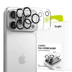 Защитное стекло Ringke для камеры iPhone 17 Pro Max Camera Full Cover Black (2 pack) (8800328812345)