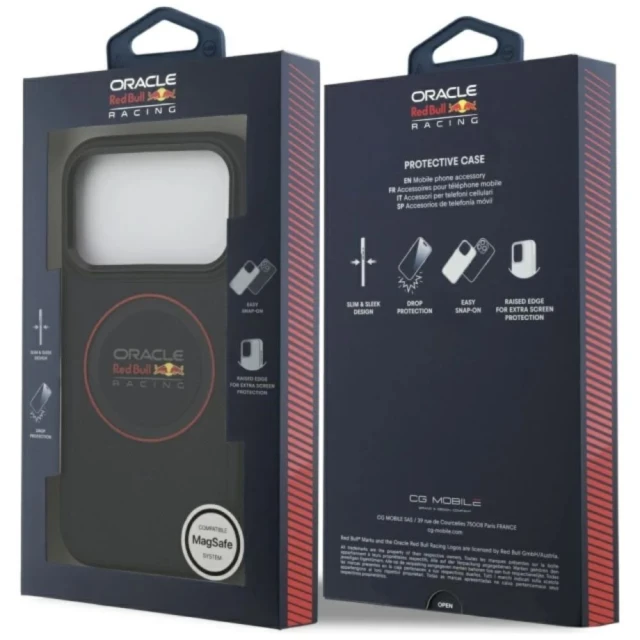 Чохол Red Bull Meshed Red Ring & Metal Buttons для iPhone 17 Navy with MagSafe (RBHMP17S24PUILVR)
