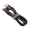 Кабель Baseus Kevlar Cable USB for Lightning 2A 0.5M Red+Black (CALKLF-A19)