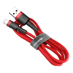 Кабель Baseus Kevlar Cable USB for Lightning 2A 1M Gray+Red (CALKLF-B09)