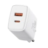 Мережевий зарядний пристрій Baseus Compact QC 20W USB-C | USB-A White (CCXJ-B02)