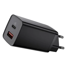 Мережевий зарядний пристрій Baseus GaN2 Lite QC 65W USB-C | USB-A Black (CCGAN2L-B01)