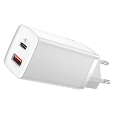 Мережевий зарядний пристрій Baseus GaN2 Lite QC 65W USB-C | USB-A White (CCGAN2L-B02)