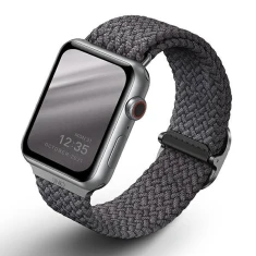 Ремінець Uniq Aspen Braided DE для Apple Watch 42 (10 series) | 41 | 40 | 38 mm Granite Grey (UNIQ-40MM-ASPGRY)