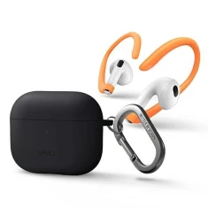 Чехол для AirPods 3 + спортивные фиксаторы Uniq Nexo Silicone Grey (UNIQ-AIRPODS(2021)-NEXOGRY)