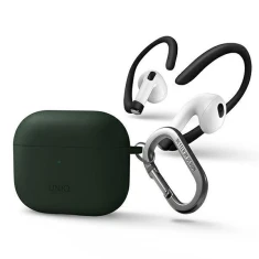 Чехол для AirPods 3 + спортивные фиксаторы Uniq Nexo Silicone Green (UNIQ-AIRPODS(2021)-NEXOGRN)