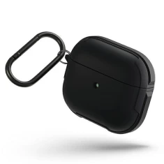 Чехол Uniq Valencia для AirPods 3 Midnight Black Antimicrobial (UNIQ-AIRPODS(2021)-VALBLK)