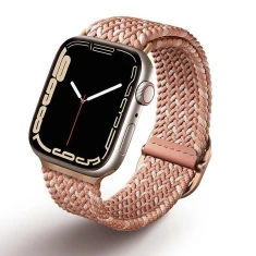 Ремінець Uniq Aspen Braided DE для Apple Watch 42 (10 series) | 41 | 40 | 38 mm Citrus Pink (UNIQ-41MM-ASPDECPNK)