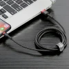 Кабель Baseus Kevlar Cable USB for Lightning 2A 0.5M Red+Black (CALKLF-A19)