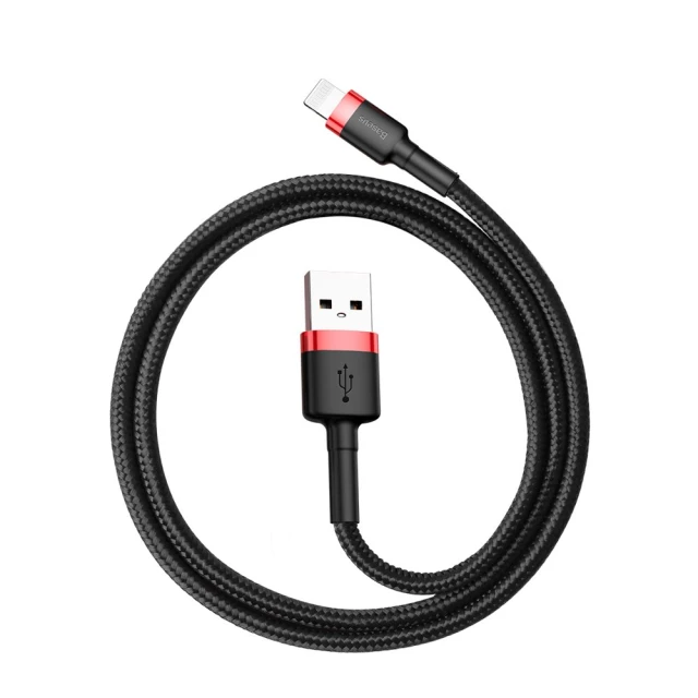 Кабель Baseus Kevlar Cable USB for Lightning 2A 0.5M Red+Black (CALKLF-A19)
