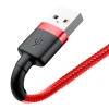 Кабель Baseus Kevlar Cable USB for Lightning 2A 1M Gray+Red (CALKLF-B09)