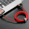 Кабель Baseus Kevlar Cable USB for Lightning 2A 1M Gray+Red (CALKLF-B09)