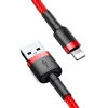 Кабель Baseus Kevlar Cable USB for Lightning 2A 1M Gray+Red (CALKLF-B09)