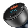 Автомобільний зарядний пристрій Baseus Particular Digital Display PPS Dual Quick Charger 65W USB Type-C Silver (CCKX-C0A)