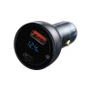 Автомобільний зарядний пристрій Baseus Particular Digital Display PPS Dual Quick Charger 65W USB Type-C Grey (CCKX-C0G)