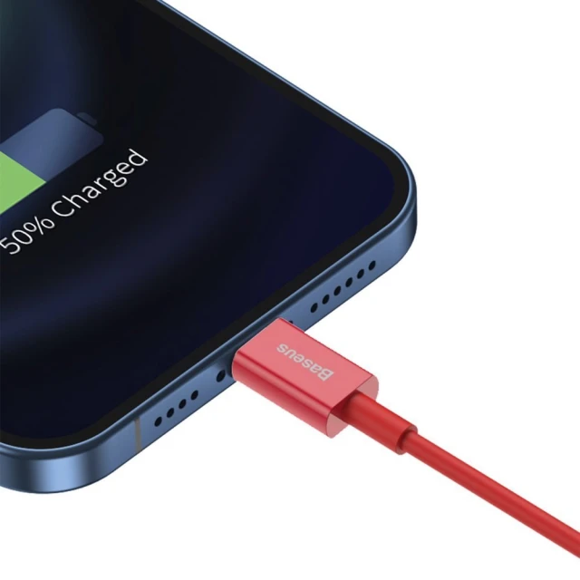 Кабель Baseus Superior Series Fast Charging USB-A to Lightning 1m Red (CALYS-A09)
