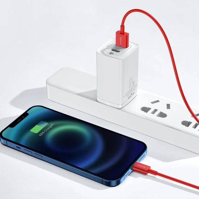 Кабель Baseus Superior Series Fast Charging USB-A to Lightning 1m Red (CALYS-A09)