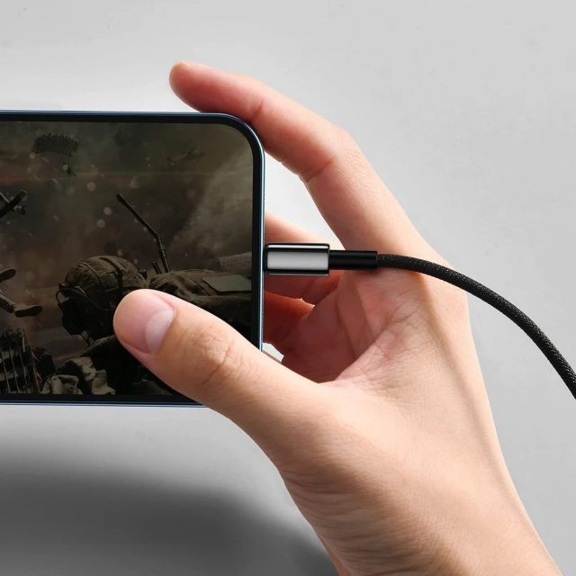 Кабель Baseus Tungsten Gold Fast Charging USB-A to Lightning 2m Black (CALWJ-A01)