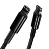 Кабель Baseus Tungsten Gold PD USB-C to Lightning 2m Black (CATLWJ-A01)