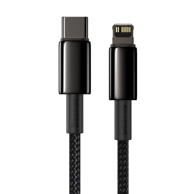Кабель Baseus Tungsten Gold PD USB-C to Lightning 2m Black (CATLWJ-A01)