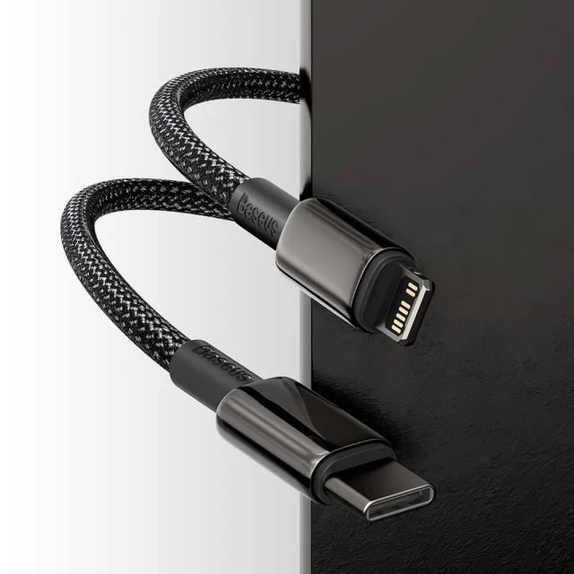 Кабель Baseus Tungsten Gold PD USB-C to Lightning 2m Black (CATLWJ-A01)
