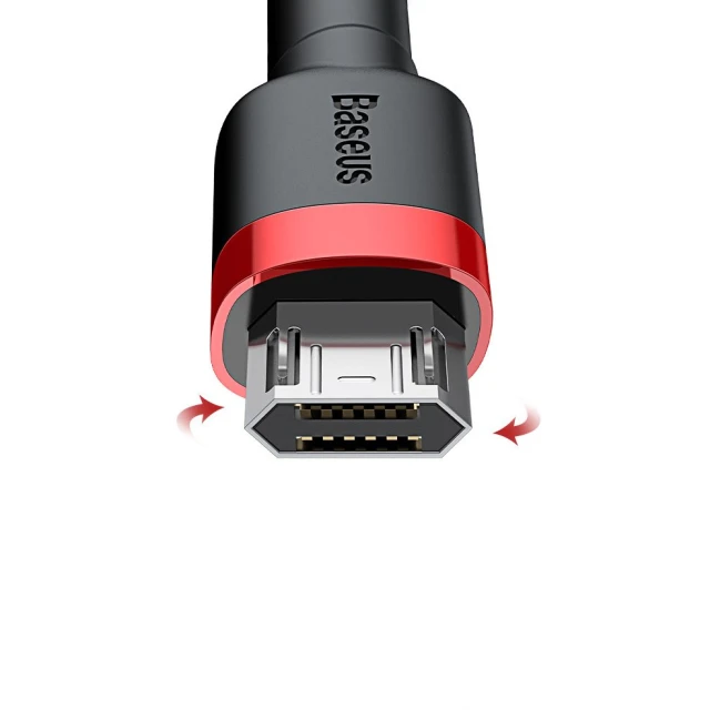 Кабель Baseus Cafule USB-A to Micro-USB 3m Black/Grey (CAMKLF-HG1)