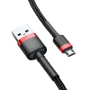 Кабель Baseus Cafule USB-A to Micro-USB 3m Black/Red (CAMKLF-H91)