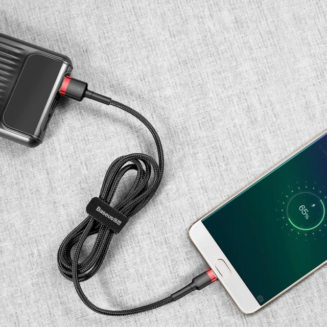 Кабель Baseus Cafule USB-A to Micro-USB 3m Black/Red (CAMKLF-H91)