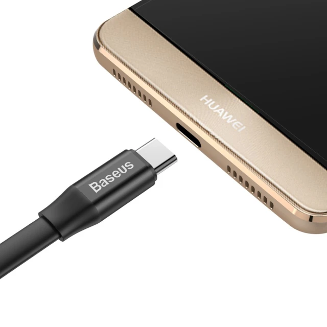 Кабель Baseus Nimble USB-A to USB-C 0.23m Black (CATMBJ-01)