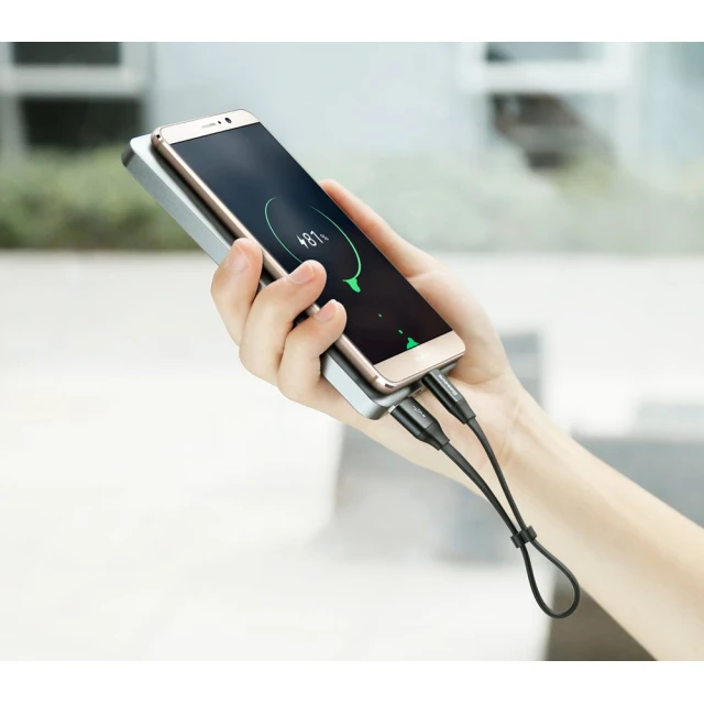 Кабель Baseus Nimble USB-A to USB-C 0.23m Black (CATMBJ-01)