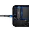 Кабель Baseus Fish Eye Spring Data USB-A to Lightning 1m Black (CALSR-01)
