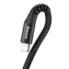 Кабель Baseus Fish Eye Spring Data USB-A to Lightning 1m Black (CALSR-01)