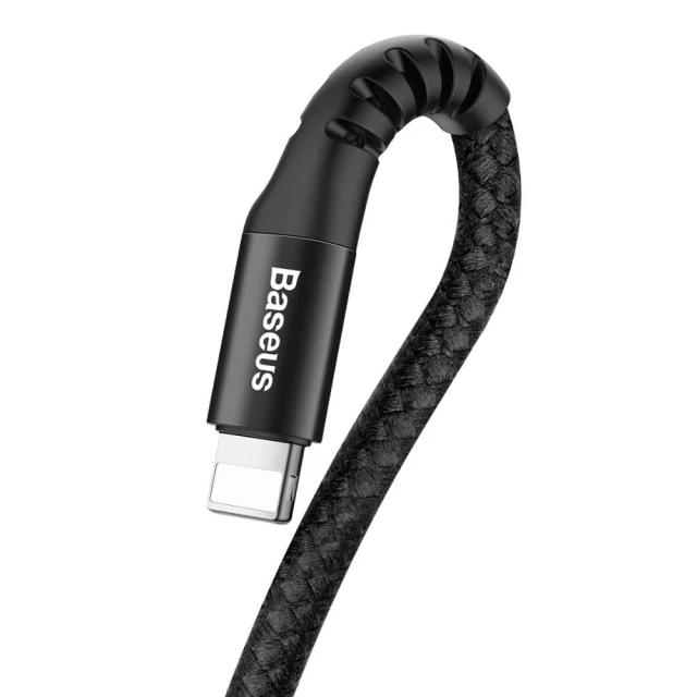 Кабель Baseus Fish Eye Spring Data USB-A to Lightning 1m Black (CALSR-01)