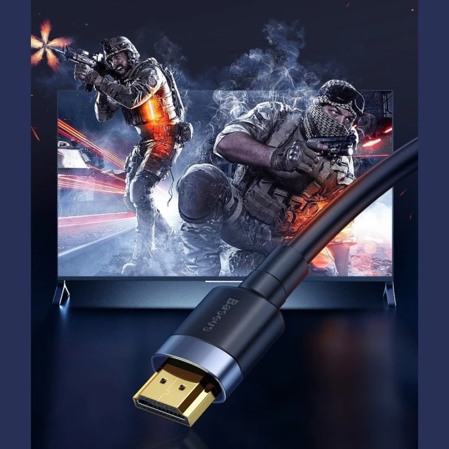 Кабель Baseus Cafule HDMI 4K to HDMI 4K 2m Black (CADKLF-F01)