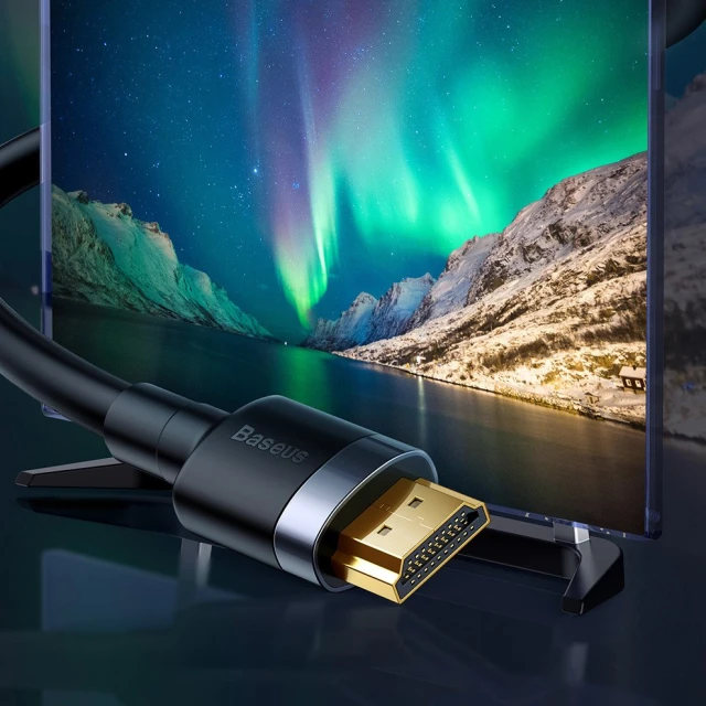 Кабель Baseus Cafule HDMI 4K to HDMI 4K 3m Black (CADKLF-G01)