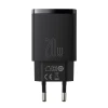 Мережевий зарядний пристрій Baseus Compact QC 20W USB-C | USB-A Black (CCXJ-B01)