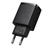 Мережевий зарядний пристрій Baseus Compact QC 20W USB-C | USB-A Black (CCXJ-B01)
