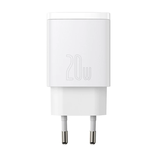 Мережевий зарядний пристрій Baseus Compact QC 20W USB-C | USB-A White (CCXJ-B02)